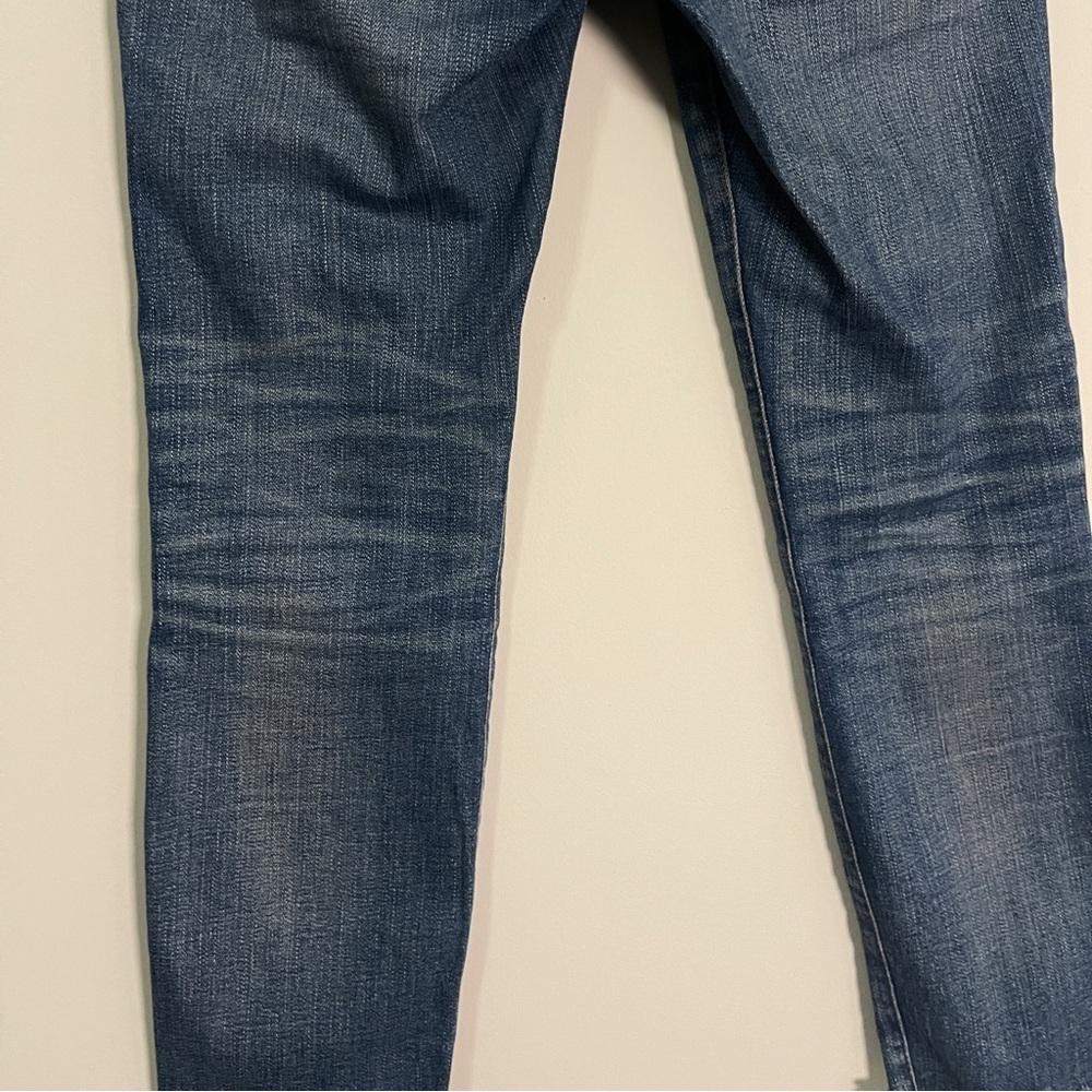 Madewell Jeans Size 24P Blue 10" High Rise Skinny Raw Hem Denim - Picture 9 of 15